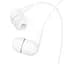 Проводные вакуумные наушники с микрофоном белые 3.5mm Hoco M97 Enjoy 1.2m - миниатюра 3