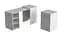 Стол-тумба трансформер Смарт 1/2 Ferrum-decor 750x1450x600 ДСП Белое 16 мм (FRD-105074) - миниатюра 1