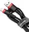 Кабель Baseus Cafule Cable USB to lightning 1.5A 2m CALKLF-C19 Black-Red - миниатюра 2