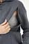 Худі для вагітних і годуючих мам утеплене спортивне з капюшоном і секретом для годування на блискавці M Мамин Дім графітовий - мініатюра 9