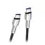 Кабель Baseus Cafule Cable USB-C to USB-C Cable 100W 2m Silver (CATKLF-X09) - мініатюра 2