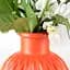Ваза декоративна МВМ My Home, 15 см, коралова (DH-FLOWERS-09 CORAL) - мініатюра 4