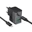 Зарядное устройство Hoco CS73A USB/ Type-C PD 30W QC midnight черный + кабель Type-C to Lightning - миниатюра 1