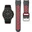 Ремешок для Samsung Galaxy Watch 5 - черно-красный ширина крепления 20мм силикон перфорация размер L Watchbands Uniq (WB00S4GALAXYUNIQ15) - миниатюра 1