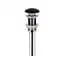 Донний клапан для раковини Qtap PU03 70х70х227.5 Matt black - мініатюра 2