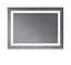 Дзеркало Mixxus WARM MR12-80x70-REVERSE з LED Touch, Anti-fog, димером, регулюванням яскравості (MI6936) - мініатюра 2