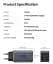 Зарядний пристрій Ugreen CD244 USB-A + 2 x USB-C 65 Вт GaN Tech Fast Charger сірий - мініатюра 4