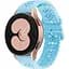 Ремешок для Xiaomi Haylou LS01LS02 - голубой ширина крепления 20мм силикон Watchbands Flower (W31-2WB41830297) - миниатюра 1