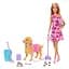 Ігровий набір Barbie Family and friends Прогулянка з песиком (JJB46) - мініатюра 1