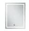 Дзеркало Mixxus Premium FLASH MR21-60x80 (LED Touch, Anti-fog, годинник) (MP6617) - мініатюра 2