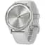 Гибридные смарт-часы Garmin vivomove Trend Silver с силиконовым ремешком - миниатюра 1