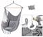 Підвісне крісло бразильський гамак BOHO 100 см + 2 шт подушки Light Grey - мініатюра 2