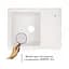 Кухонна мийка Lidz 620x435/200 WHI-01 (LIDZWHI01620435200) - мініатюра 2