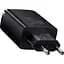 Сетевое зарядное устройство Baseus Compact Quick Charger 2USB+USB-C 30W EU Black - миниатюра 2