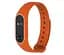 Силиконовый ремешок Primo для фитнес-браслета Xiaomi Mi Band 2 Orange-White - миниатюра 2