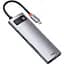 USB type C HUB Baseus 8 in 1 PD100W 4K 60 Гц USB 3.0 10 Гб/с - мініатюра 1