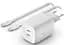 Зарядное устройство сетевое 65Вт 2хUSB-С GAN PD PPS кабель USB-С > USB-C 2м белый Belkin teh0018823 - миниатюра 1