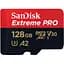 Карта пам'яті SanDisk 128 GB microSDXC UHS-I U3 Extreme Pro+SD Adapter (SDSQXCD-128G-GN6MA) - мініатюра 2