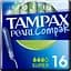 Тампони Tampax Pearl Compak Super, з аплікатором, 16 шт. - мініатюра 1