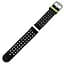 Двойной ремешок Primo с перфорацией для Garmin Vivoactive 3/Vivomove HR/Forerunner 245/645 Black Green - миниатюра 3