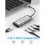 USB-Хаб Vention Type-C to HDMI/USB3.0*3/PD Converter 0.15M Gray Metal Type (CNBHB) - мініатюра 3