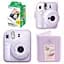 Набор камера Fujifilm Instax Mini 12, Фотобумага 20шт, Прозрачный чехол, Фотоальбом 64 фото Фиолетовый - миниатюра 1