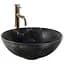 Умивальник Rea Stella black marble brushed накладний REA-U9086, Чорний матовий - мініатюра 1