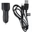 Автомобильное зарядное устройство Maxlife MXCC-01 Car Charger 2xUSB 2.4A + MicroUSB Cable Black - миниатюра 1