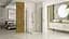 Душова кабіна Rea Hugo 90x90 brushed gold подвійна REA-K6609, Золотий, Універсальна, прозорий, золотий - мініатюра 3