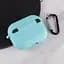 Силиконовый футляр с микрофиброй для наушников Airpods Pro 3 Бирюзовый / Marine Green - миниатюра 4