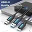 Кабель Vention USB 3.0 A Male to Micro-B Male Cable with USB Power Supply PVC Type 0.5m Black (CQPBD) - миниатюра 2