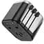 СЗУ Hoco AC5 Level 2USB+Socket Black - миниатюра 2