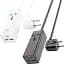 Мережевий подовжувач Hoco AC9A Talent PD30W (1C2A with 1 socket) Desktop Charger Black - мініатюра 4