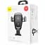 Автодержатель с беспроводной зарядкой Baseus Metal Gravity Car Mount (Air Outlet Version) 1.7A Qc3.0 gray (17217) - миниатюра 2