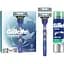 Подарунковий набір Gillette UEFA Champions League Special Edition: станок для гоління чоловічий Gillette Mach3 Sport з 2 змінними картриджами + гель для гоління Gillette Series Sensitive Skin для чутливої шкіри 200 мл - мініатюра 1