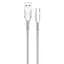 Кабель ColorWay USB - micro USB (M/M), Line-Drawing, 2.4 А, 1 м, White (CW-CBUM028-WH) - мініатюра 1