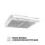Витяжка плоска Perfelli PL 5144 W LED - мініатюра 2