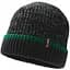 Шапка водонепроникна DexShell Cuffed Beanie розмір S/M 56-58 см чорна з зеленою смугою - мініатюра 1