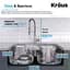 Комплект кухонний Kraus Ellis KCA-1200 Ellis, Нержавіюча сталь - мініатюра 4