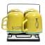 Набор чашек Мамин посуд ELEMI Fish & Chill4*390 мл с подставкой желтый (УТ-00094453) - миниатюра 2
