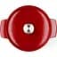 Каструля KitchenAid Cast Iron чавунна з кришкою 22 см 3.3 л червона (CCC006057-001) - мініатюра 4