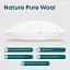 Подушка ТЕП Природа Membrana Print Pure Wool 50х70 см белая (3-00466_00000) - миниатюра 7