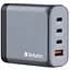 Зарядное устройство Verbatim GaN 140 W 4 ports (2xUSB-C-140 W,USB-C 20 W /USB-A -3.0) (32203) - миниатюра 1