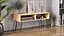 Тумба под ТВ Невада Ferrum-decor 45x100x38 Черный металл ДСП Дуб Артизан 16 мм (FRD-106726) - миниатюра 3