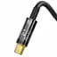 Кабель Baseus Explorer Series Auto Power-Off Fast Charging Data Cable USB to Type-C 100W 2m CATS000301 Black - мініатюра 2