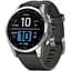 Смарт-годинник Garmin Fenix ​​7S Silver with Graphite Band (010-02539-00/01) - мініатюра 1