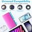 УМБ павербанк Power Bank 20000 mAh с фонариком LVR 018 Pink (17692) - миниатюра 6