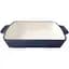 Форма чугунная Mazhura Cast Iron прямоугольная с ручками 30х21х6.2 см синяя (mzKJ30) - миниатюра 1