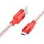 Кабель Hoco X99 Crystal junction Micro USB силиконовый зарядный кабель для передачи данных 1 м 2.4A - миниатюра 1