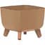 Горщик для квітів Prosperplast Gracia Square Eco Wood бежевий (70009-4665) - мініатюра 1